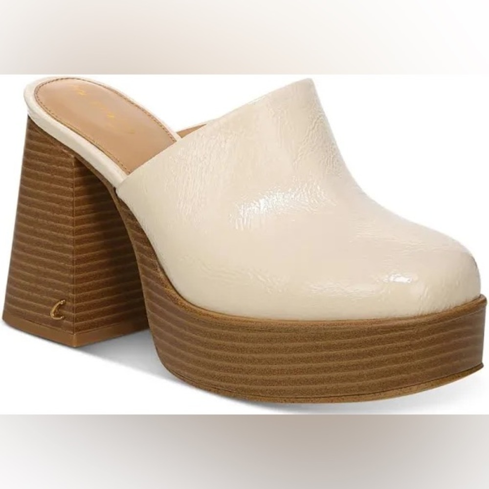 Sam Eldeman| Vanilla Bean Platform Mules - image 1